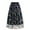 C589 Blue, variant on Gbsyewxs Womens Skirts Midi Skirt High Elastic Waist Floral Embroidery Layered Tulle Elegant Summer Women'S Skirts Black