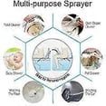 thumbnail image 3 of Black Portable Bidet Sprayer, Toilet Faucet, Stainless Steel, Cold Bathroom, Shattaf Valve, Spray Set, 3 of 3