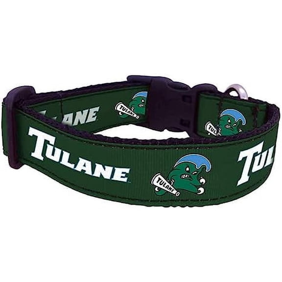 College Dog Collar (X-Small, Tulane)