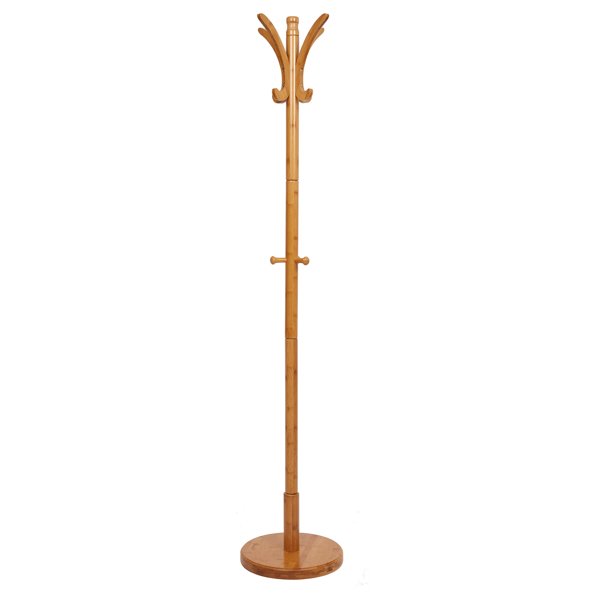 Wall Mounted MDF 6 Hook Wood Metal Coat Stand Hat Stand Hanger ANTIQUE PINE 