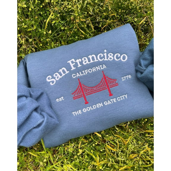 San Francisco Bridge Embroidered Sweatshirt