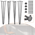 thumbnail image 2 of iMeshbean Hairpin Metal Table Legs 28in Coffee Table Legs For Dining Tables Set of 4, 2 of 9