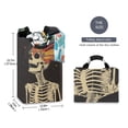 thumbnail image 2 of Yayeee Freestanding Laundry Hamper with Handle Collapsible Large Storage Basket for Clothes, Black Skeleton, 2 of 7