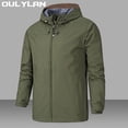 thumbnail image 2 of Oulylan-Chaqueta impermeable para senderismo y acampada para hombre y mujer, cortavientos para pesca, escalada, senderismo, abrigos de lluvia a prueba de viento Softshell para exteriores, 2 of 5