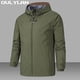 thumbnail image 2 of Oulylan-Chaqueta impermeable para senderismo y acampada para hombre y mujer, cortavientos para pesca, escalada, senderismo, abrigos de lluvia a prueba de viento Softshell para exteriores, 2 of 5
