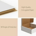 thumbnail image 3 of 6x6x2 Shipping Boxes Set of 50, White Small Corrugated Cardboard Box, Mailer Box, 3 of 6