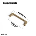 thumbnail image 3 of Goo-Ki Champagne Bronze Cabinet Pulls with 4''(102mm) Hole Centers, Modern Style Zinc Alloy Cabinet Handles for Dresser,Wardrobe,Cupboard- 6 Pack, 3 of 7
