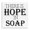 Hope Soap Sign, variant on Stupell Industries Farmhouse Have a Seat Take A Sheet Rustic Bathroom Canvas Art, 17 x 17, by Carol Robinson