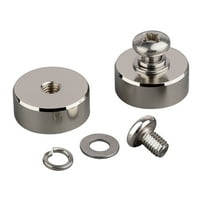 MUTUACTOR 88lb 4Pack Strong Neodymium Round Magnet with M8 Female Thread, Super-Thick Powerful Magnetic Removable Mounting for Lighting,Tools, Equipment with Bolt