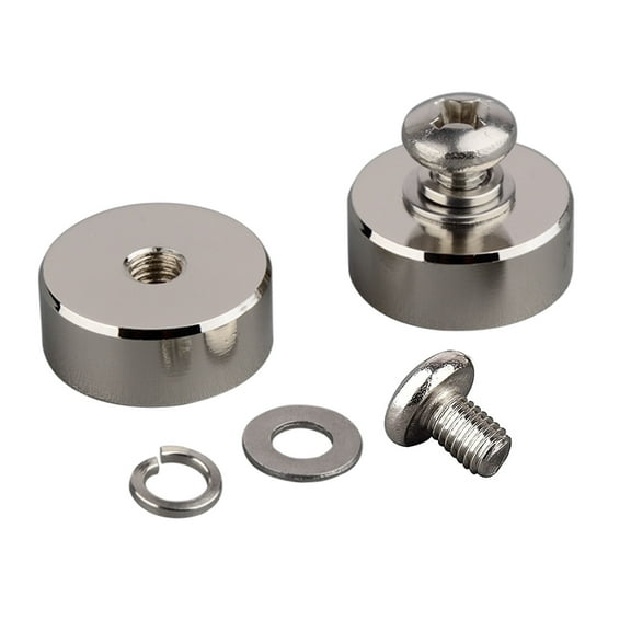 MUTUACTOR 88lb 4Pack Strong Neodymium Round Magnet with M8 Female Thread, Super-Thick Powerful Magnetic Removable Mounting for Lighting,Tools, Equipment with Bolt