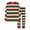 Multicolour, variant on Kids Christmas Pajamas Cute Striped Pyjamas Holiday Sleepwear Long Sleeve Crew Neck Nightwear Set Girls Pjs Size 4-5 Years