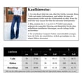 thumbnail image 3 of Pantalones acampanados, jeans para mujer, jeans holgados de pierna ancha, pantalones elásticos de cintura alta, 3 of 3