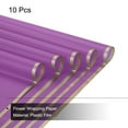 thumbnail image 3 of Gold Edge Flower Wrapping Paper Light Purple 22.8x22.8 Inch Waterproof Pack of 10, 3 of 6