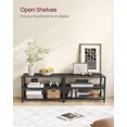 thumbnail image 4 of VASAGLE TV Stand for TV up to 70 Inches, TV Bench, Entertainment Center, 3-Tier TV Console, 4 of 6