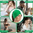 thumbnail image 3 of Aculief Headache and Migraine Relief Hat - Cold Packs, Relaxation  – Green, 3 of 7