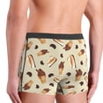 thumbnail image 4 of Men's Boxer Briefs, Chocolate Cake Ice Cream Print Soft Comfy Mens Underwear Boxer Briefs Breathable With Widen Waist, 4 of 7