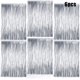 thumbnail image 2 of 6 piezas de cortinas de oropel, cortina de aluminio plateada, decoración de cortinas con purpurina para fiestas, bodas, cabina de fotos, decoración de cortinas para puertas (1 mx 2 m) oso de fresa Hogar, 2 of 3