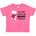 thumbnail image 3 of Inktastic My Aunt Loves Me Beary Much Cute Bear Boys or Girls Toddler T-Shirt, 3 of 5