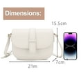 thumbnail image 2 of Crossbody Bag for Women Shoulder Bag Leather Bag Small Lightweight Crossbody Purses for Women Saddle Vintage Vegan Leather Shoulder Handbags - white, 2 of 7