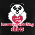thumbnail image 3 of CafePress - True Love Panda Women's Dark Pajamas - Women's Short Sleeve Print T-Shirt and Pants Dark Cotton Pajama Set, 3 of 7
