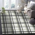 thumbnail image 5 of Area Rug 5'x8' Abstract Stripes Sage Green Black Grey Plaid Washable Area Rugs Non Shedding Floor Carpet Rubber Backing Non-Slip Indoor Mats for Living Room Bedroom Kitchen, 5 of 8