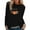 Black, variant on Odeerbi Thanksgiving Shirts For Women Fashion Round Neck Long Sleeve Pumpkin Print 2025 Casual T-shirt Blouse Olive Drab
