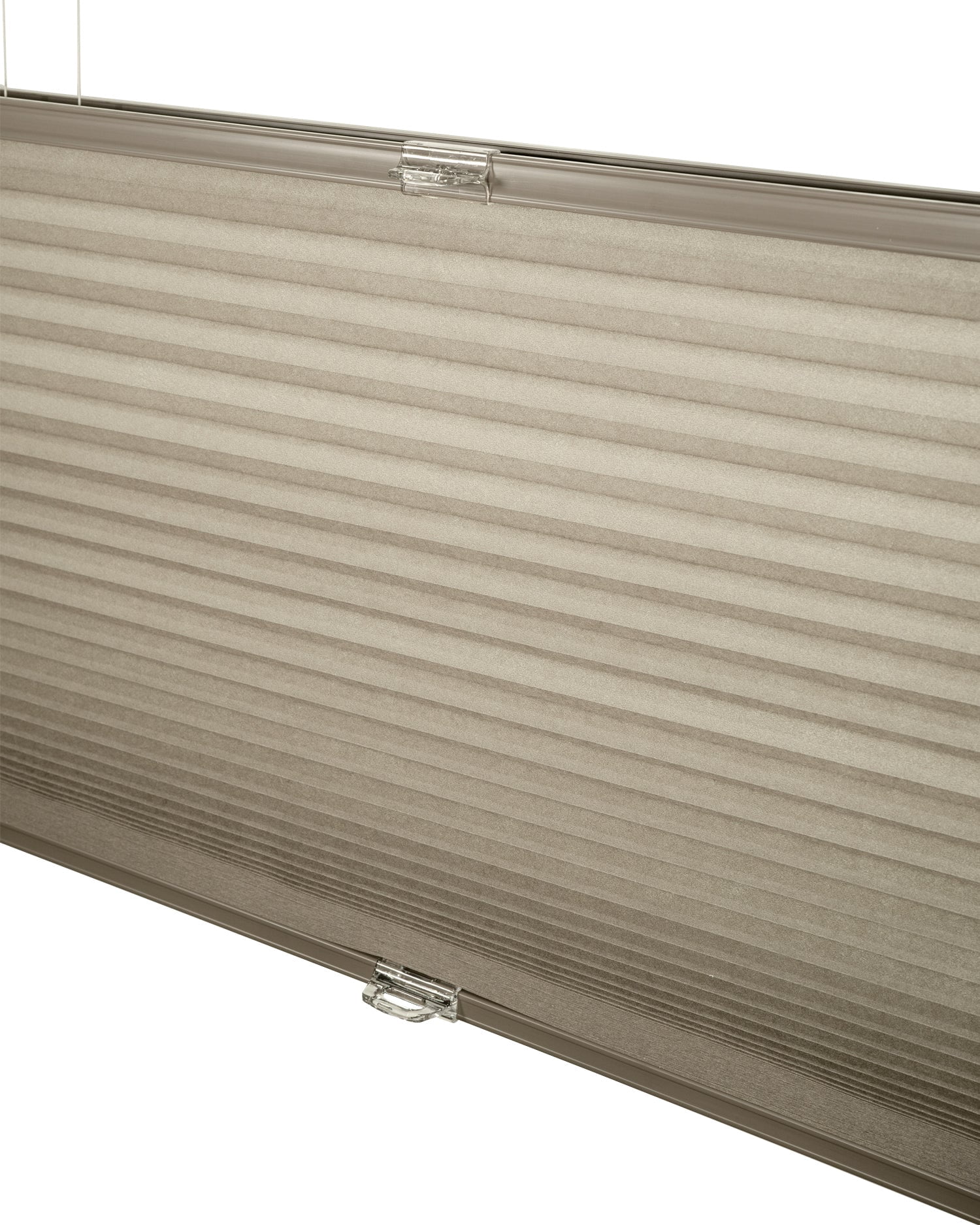 Chicology Cordless Top Down Bottom Up Light Filtering Cellular Shade, Khaki Grey 67.75"W x 72"H