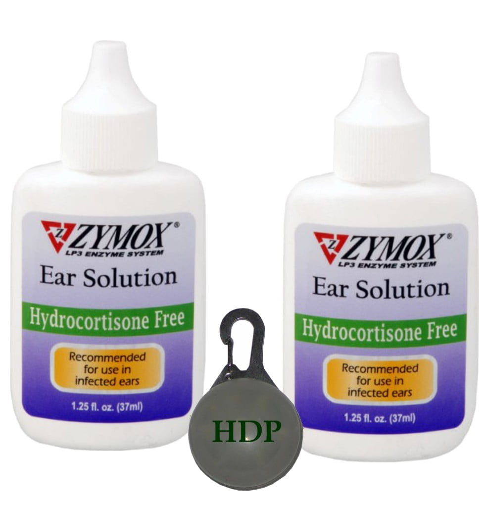 Zymox Enzymatic Ear Solution Hydrocortisone FREE SizePack of 2