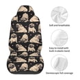 thumbnail image 5 of Xecao French Bulldog Print Car Seat Cover in That Fits Most Cars, Vans, SUVs, and Trucks., 5 of 7