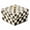 Courtly Check, variant on Violet Check Capiz Scalloped Decorative Box, 5" W x 5" L x 3.27" H