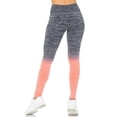 thumbnail image 2 of Ombre Heathered Athleica Workout Leggings Coral S/M, 2 of 2