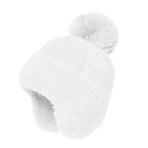 Tanhomme Winter Slouchy Hat Knit Warm Winter Hats for Soft Stretch Ski Cap Ladies Women's Fashionable And Versatile Dome Ear Knitted Hat To Keep Out The Cold