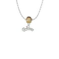 thumbnail image 2 of Delight Jewelry Silvertone Princess with Pink Crystal Mia Monkey Charm Necklace, 2 of 4