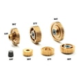 thumbnail image 3 of TAPDRA RC Car Gear Set for TAMIYA 1/14 Tractor Trailer Brass Steel Teeth 7Pcs 150g Net Weight Easy Install Remove, 3 of 4