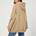 thumbnail image 6 of Tbopshirt Hoodies for Women Loose Casual Hoodie Long Sleeve Panel Splicing Pullover Sweatshirt for Daily Leisure & Street Style, 6 of 7