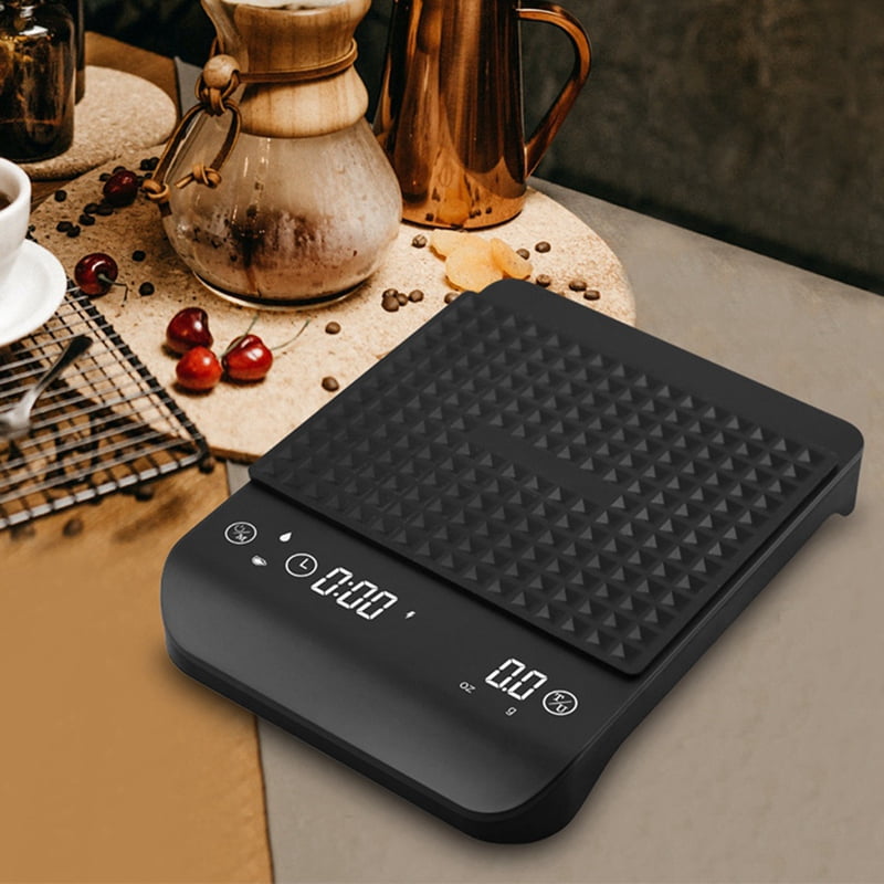 HOT 3kg/0.1g Digital Coffee Scale Rechargeable Kitchen Electronic Oz/G Espresso with Auto Touch Sensor