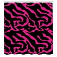 thumbnail image 3 of Ambesonne Pink Zebra Shower Curtain, Exotic Magenta Stripe, 69"Wx70"L, Magenta and Black, 3 of 3