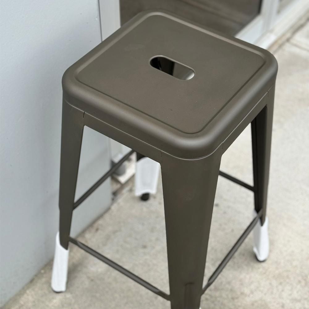 Heavenly Collection Gunmetal Metal Counter Stool