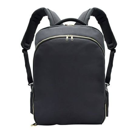 KALLORY Black Hairdressing Backpack Salon Bag with Multiple Side Pockets for Professional Stylists