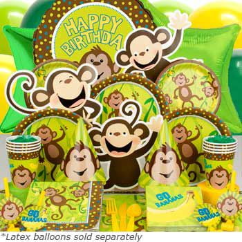  Monkey  Around Ultimate Birthday  Kit Serves 8 Guests 