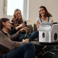 thumbnail image 3 of FREE VILLAGE Nugget Ice Makers Countertop,Pebble Ice Maker Machine with Soft Chewable Ice,35lbs/24H,Self-Cleaning,One-Click Operation,Stainless Steel, Crushed ice Maker for Home Kitchen Office, 3 of 8
