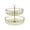 Gold, variant on MOMOJIA 2 Tiered Iron Fruit And Snacks Organiser Kitchen Storage Basket With Stable Base Double Layer Ventilated Tray