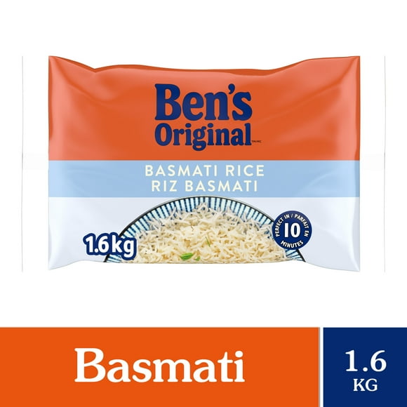 BEN'S ORIGINAL Basmati Rice, 1.6kg Bag, Perfect Every Time™