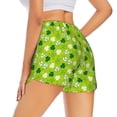thumbnail image 3 of Sigee St Patrick's Day7 for Women's Athletic Shorts High Waisted Running Shorts Pocket Sporty Short Gym Elastic Workout ShortsLarge, 3 of 9