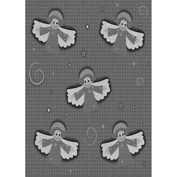 Ahgly Company Machine Washable Indoor Rectangle Transitional Gray Wolf Gray Area Rugs, 4' x 6'