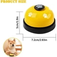 thumbnail image 2 of Juego de 3 campanas de entrenamiento para ir al baño para perros y cachorros LIUYMXG, 2 of 5