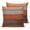 Orange, variant on Pillow Covers 18x18 Set of 2, Brown Wooden Throw Pillow Covers Decorative Couch Cushion Cover, Grey Stripe Gradient Country Rustic Grain Microfiber Soft Square Pillowcases for Bedroom Sofa