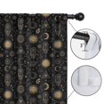thumbnail image 4 of Blackout Kids Curtains,Black Gold Sun Moon Triangle Dreamcatcher Pattern Childrens Insulated Curtains Set Of 2,Bedroom Essentials,Toddler Room Decor 42x63in(106x160cm), 4 of 5