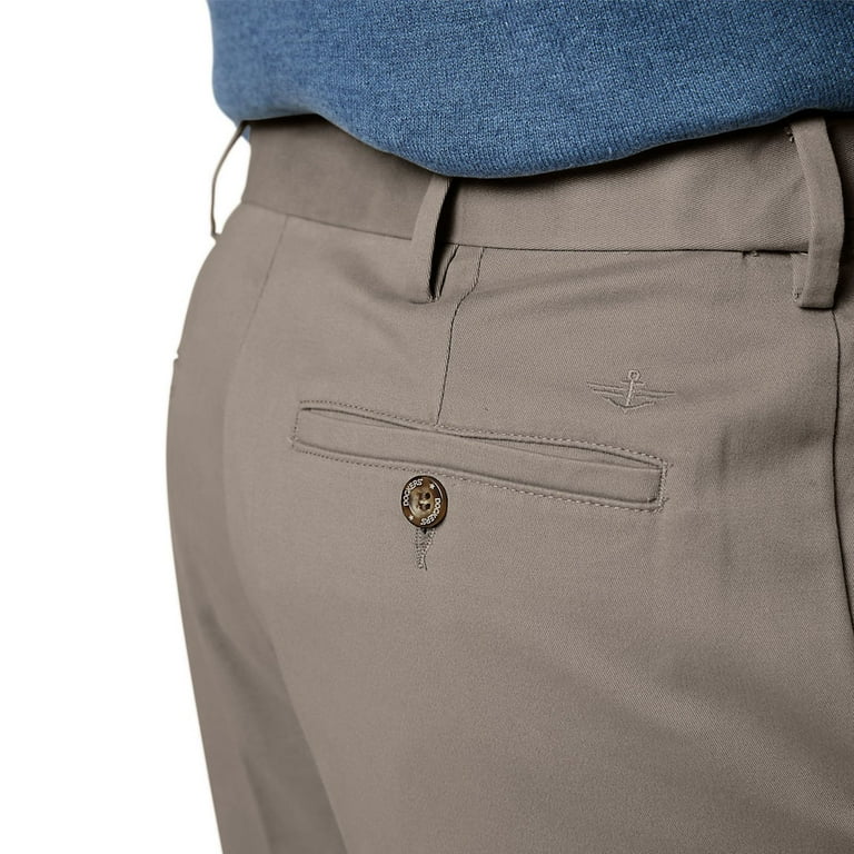 Men's Dockers® Relaxed Fit Comfort Stretch Pleated Cuffed Khaki