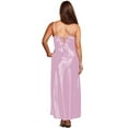 thumbnail image 4 of Skksst Womens BabydollLace Satin Silk Nightdress Lingerie Chemise Long Gown Sleepwear, 4 of 4